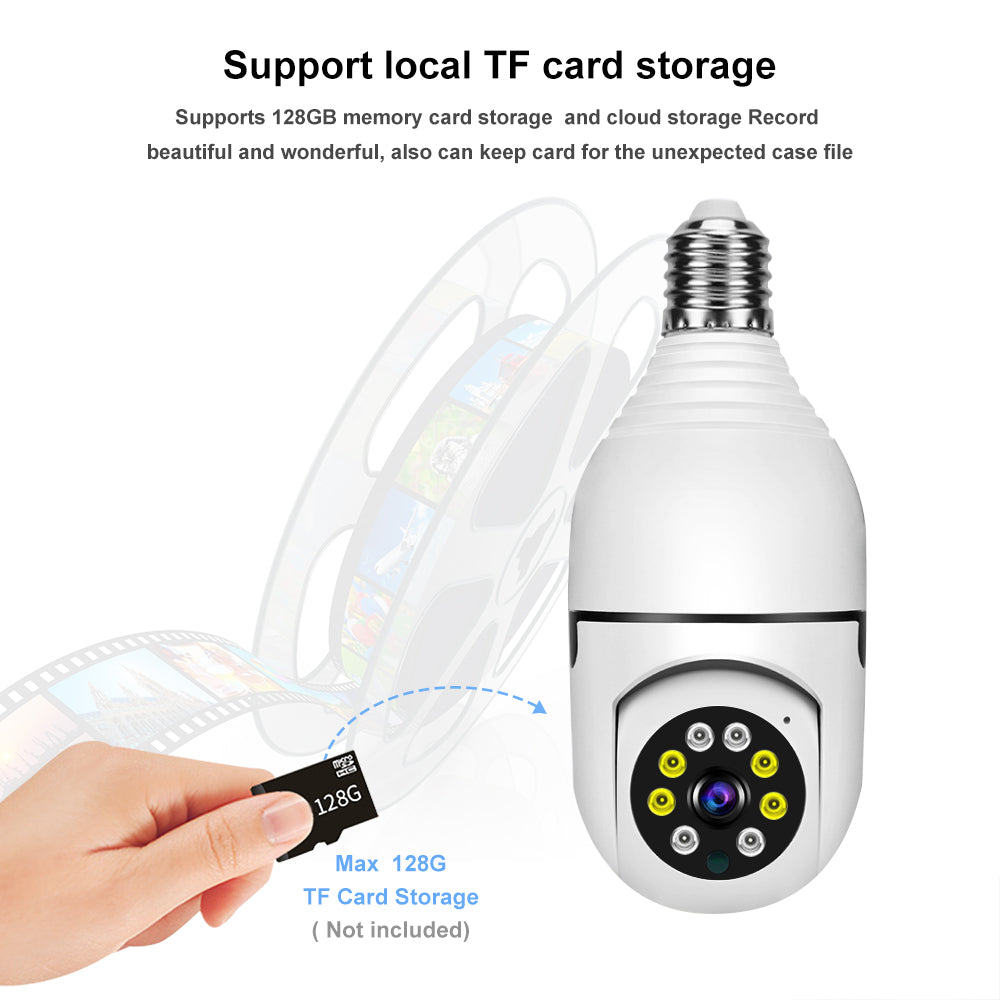 Bombillo con cámara WiFi 360