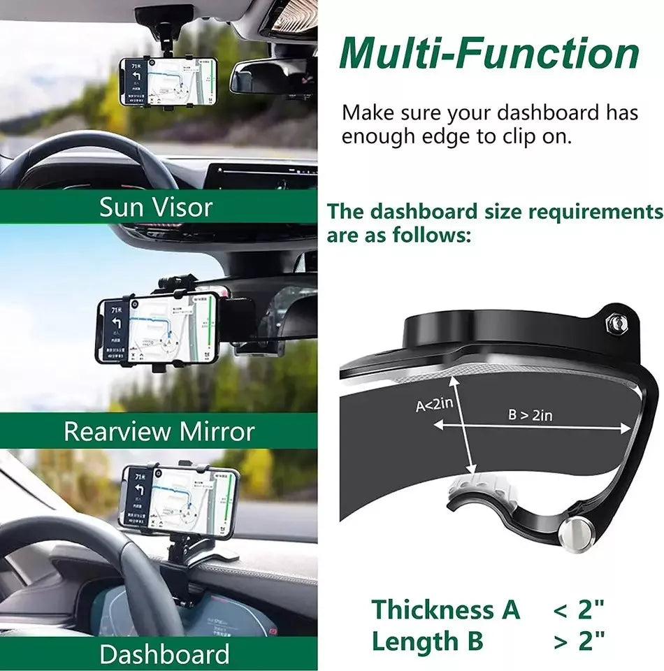 Soporte de celular para carro con giro de 360°