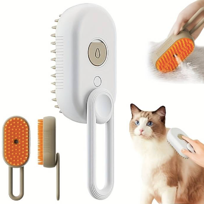 Cepillo vaporizador para perros y gatos