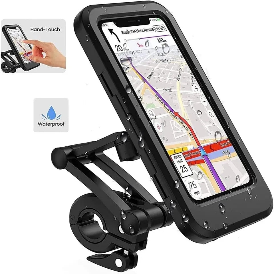 Soporte de celular para moto impermeable