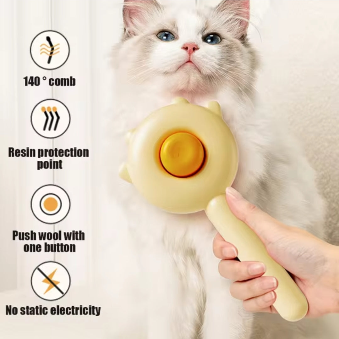 Cepillo autolimpiable para perros y gatos