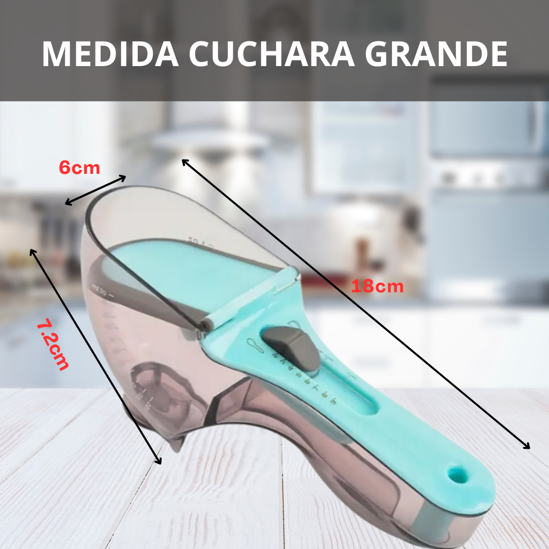 Cucharas medidoras ajustables para cocina y repostería (x2)