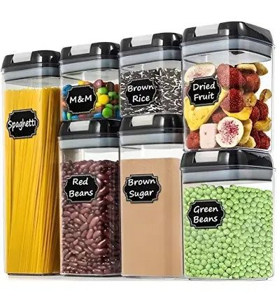 Set de recipientes para alimentos (7 piezas)