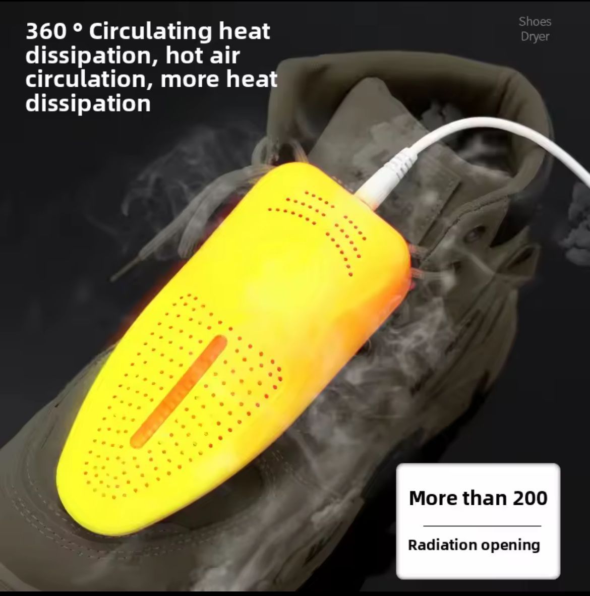 Secador eléctrico de zapatos antiolor