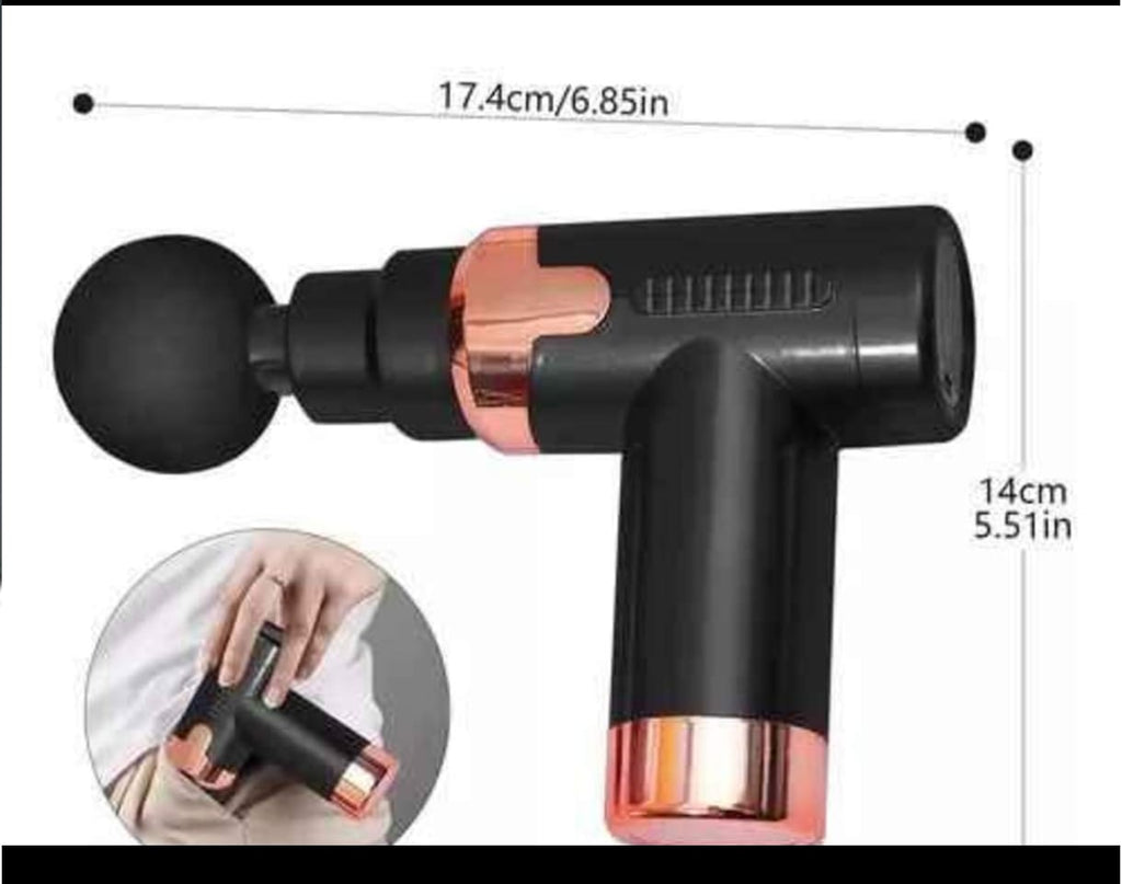 Pistola de masaje muscular recargable de percusión