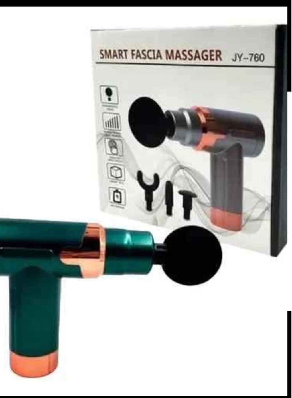 Pistola de masaje muscular recargable de percusión