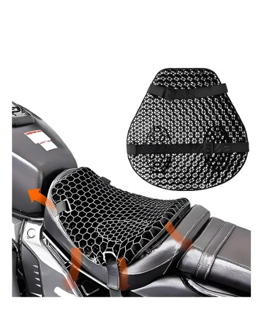Cojín de gel tipo panal para asiento de moto
