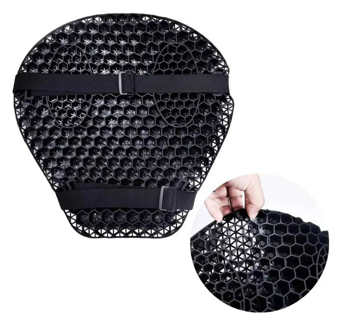 Cojín de gel tipo panal para asiento de moto