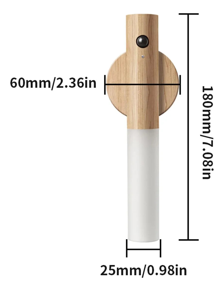 Lámpara LED con sensor de movimiento, recargable y magnética