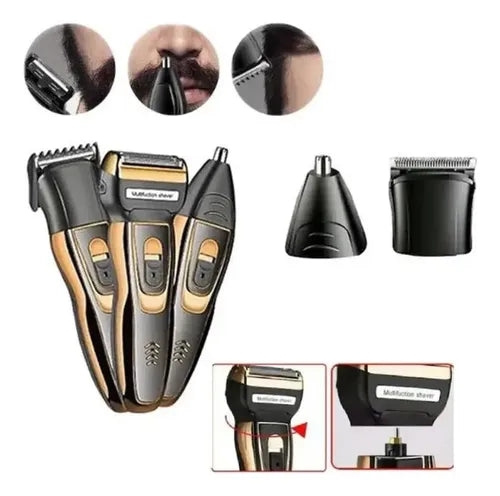 Máquina de afeitar recargable 3 en 1 para hombre