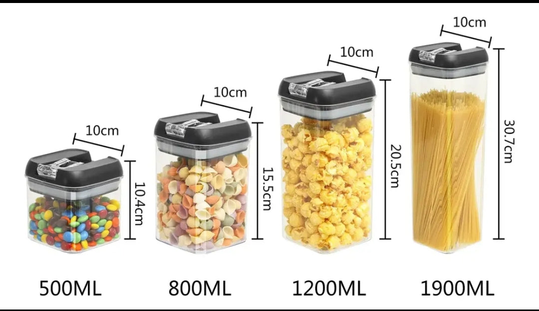 Set de recipientes para alimentos (7 piezas)